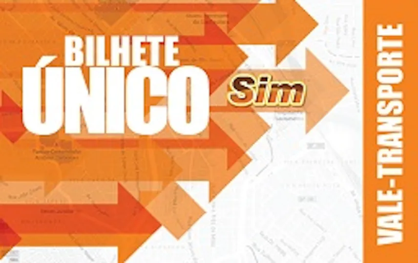Cartão Bilhete Único Vale-Transporte.